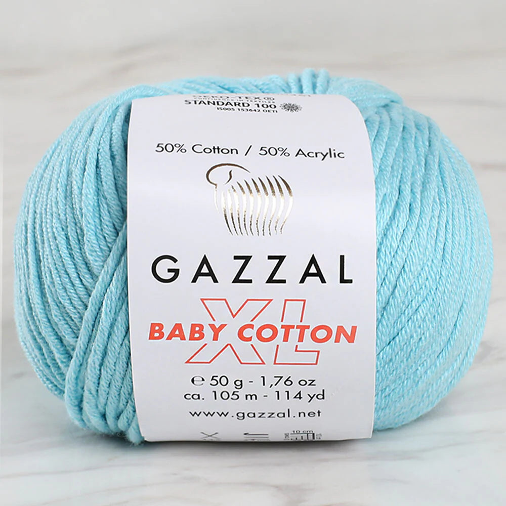 Baby Cotton XL Baby Yarn - Cyan
