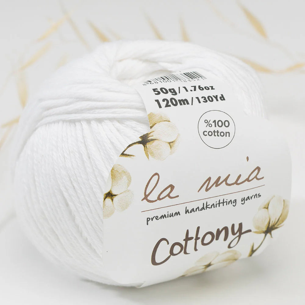La Mia Cottony Baby Yarn - White