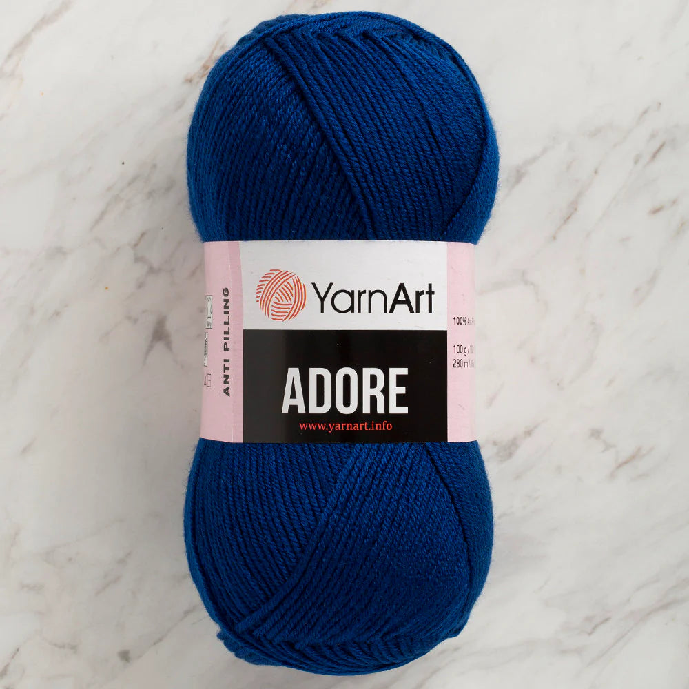 Adore Anti-Pilling Yarn - Dark Blue