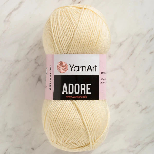 Adore Anti Pilling Yarn - Cream 331