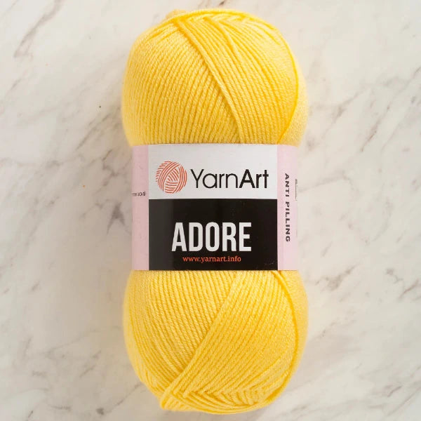 Adore Anti Pilling Yarn - Yellow