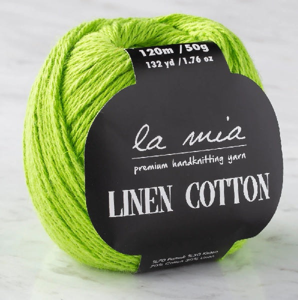 La Mia Linen Cotton - Leaf Green