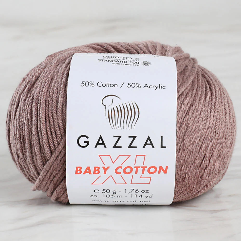 Baby Cotton XL Baby Yarn - Light Brown