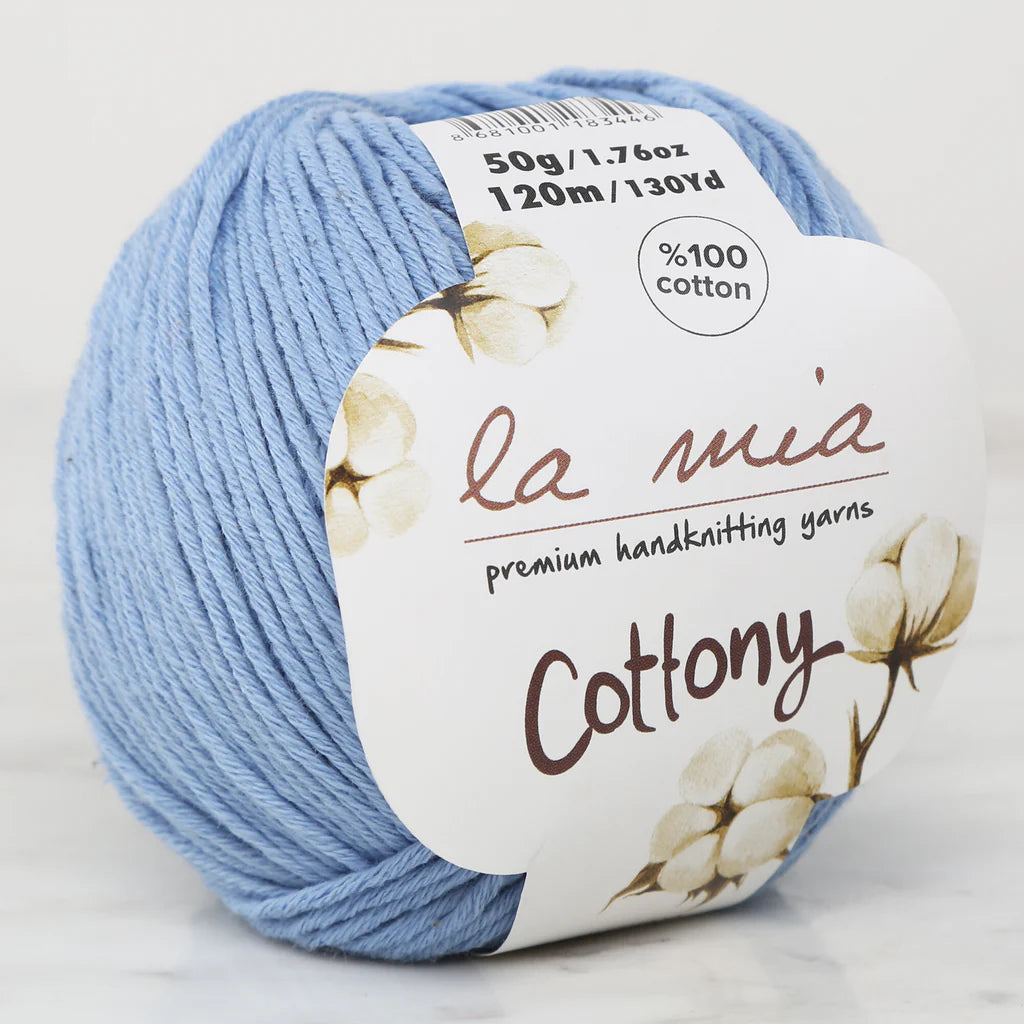 La Mia Cottony Baby Yarn - Baby/Light Blue