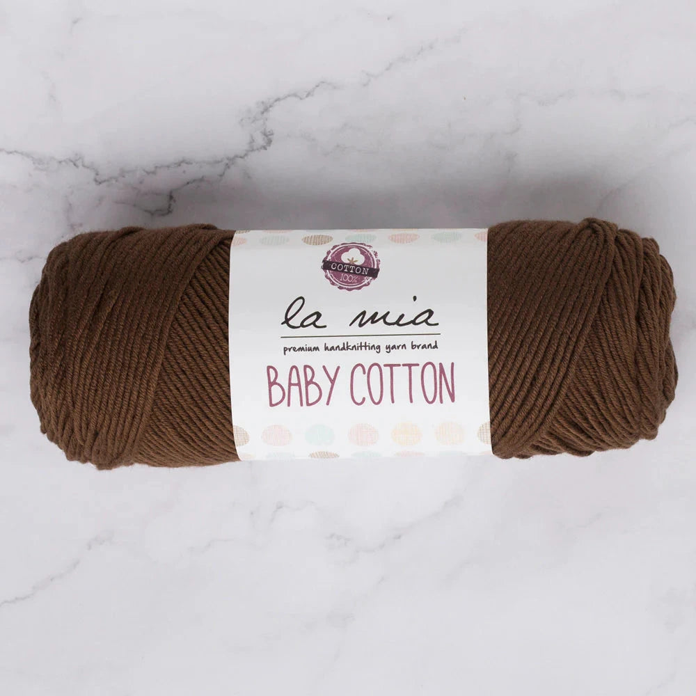 La Mia Baby Cotton Yarn - Brown