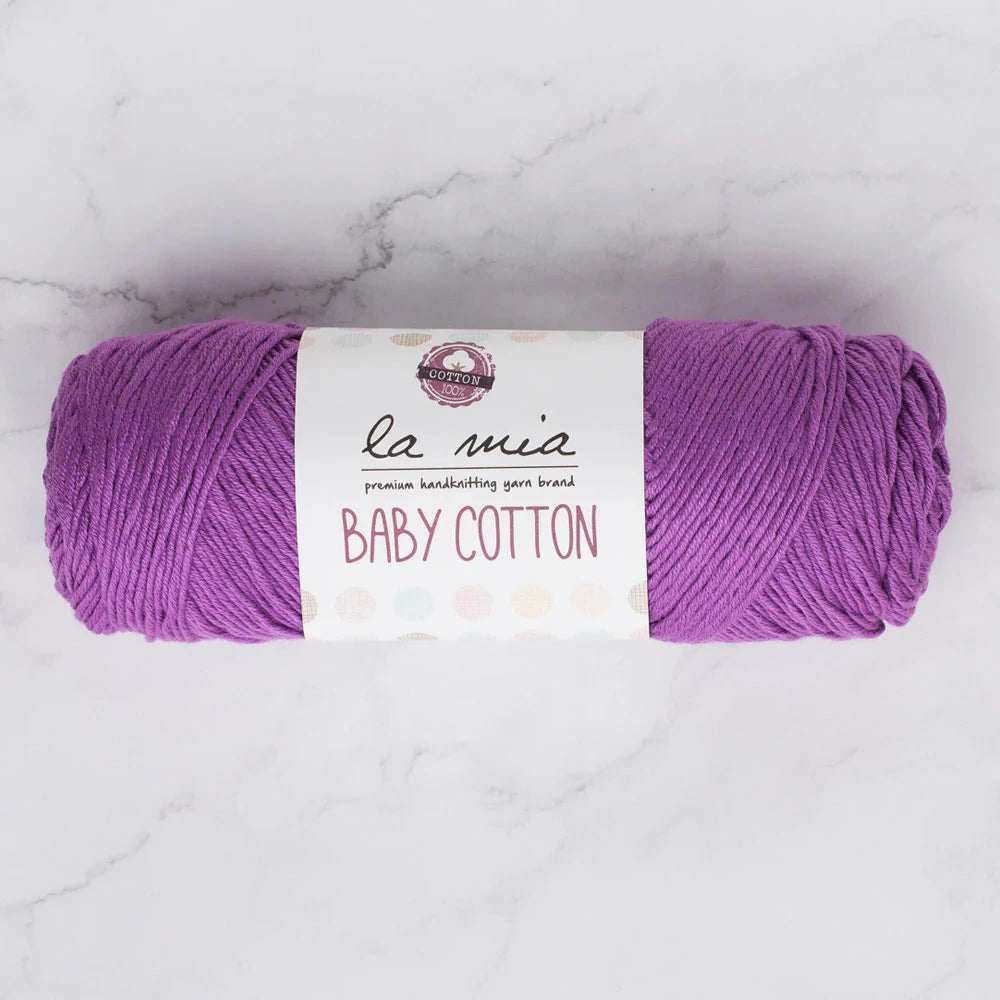 La Mia Baby Cotton Yarn - Purple