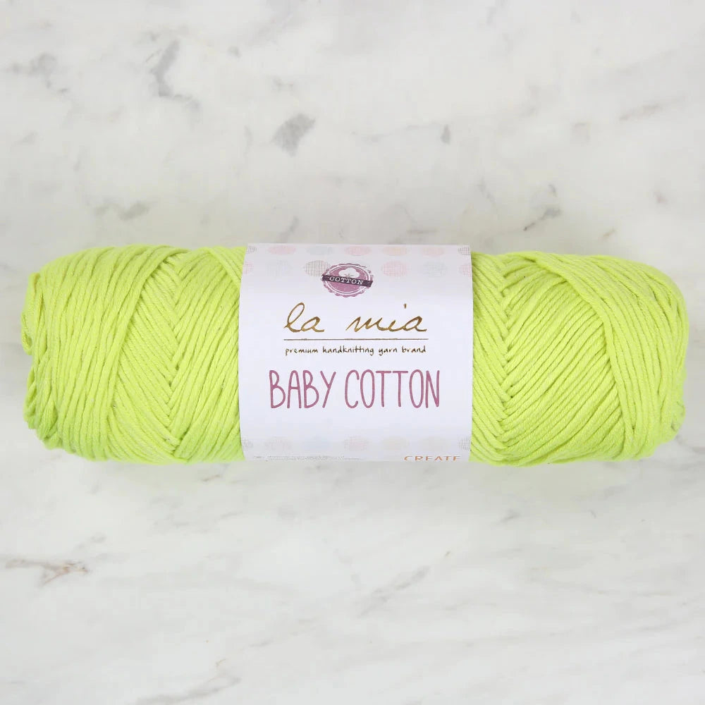 La Mia Baby Cotton Yarn - Neon Green