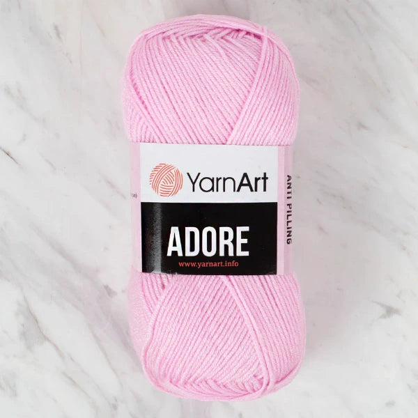 Adore Anti Pilling Yarn - Bright Pink 338