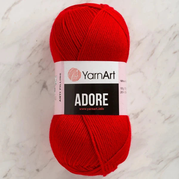 Adore Anti Pilling Yarn - Red 352