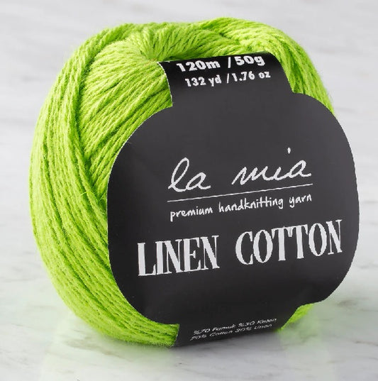 La Mia Linen Cotton - Leaf Green