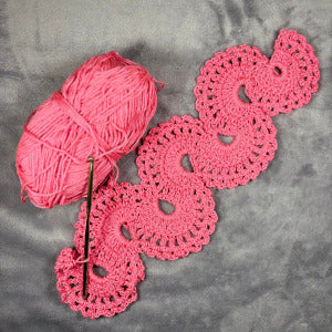Shell/Scallop crocheted scarf
